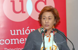 Carmen Moreno, de la Unión de comerciantes de Asturias